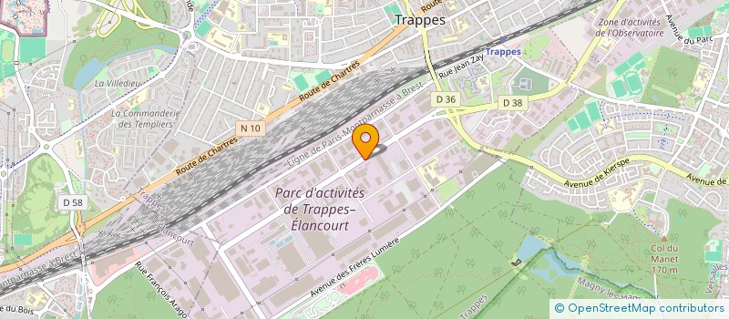 localisation de l'entreprise BM AUTOMOBILES à TRAPPES