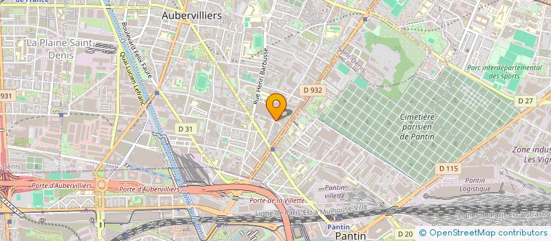 localisation de l'entreprise BM AUTOS à AUBERVILLIERS