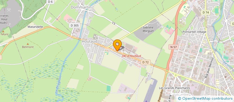 localisation de l'entreprise BM AVENIR INVEST  HOUTAUD