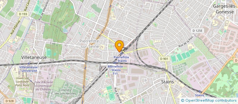 localisation de l'entreprise BM BAT à PIERREFITTE-SUR-SEINE