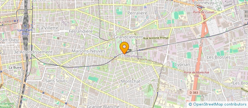localisation de l'entreprise BM BAT à VILLEURBANNE