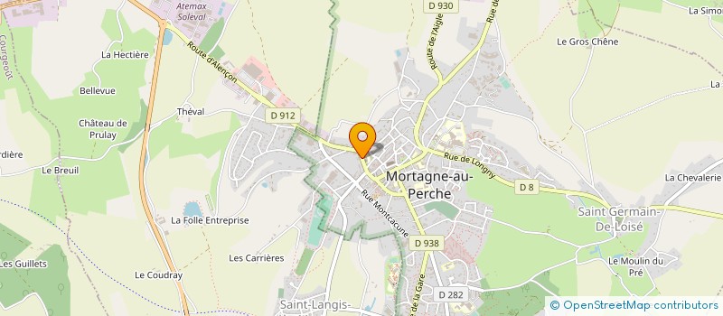localisation de l'entreprise BM BOIS à MORTAGNE-AU-PERCHE