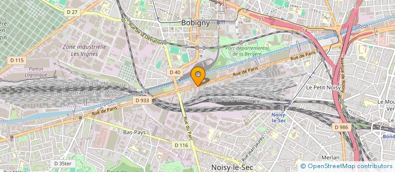 localisation de l'entreprise BM BYMYCAR NOISY à NOISY-LE-SEC