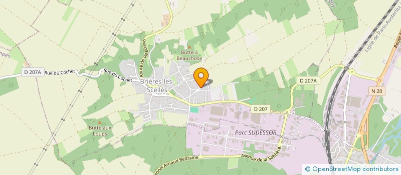 localisation de l'entreprise BM CARRELAGE à BRIERES-LES-SCELLES
