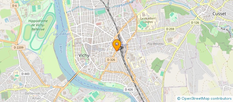 localisation de l'entreprise BM CARRELAGE à VICHY