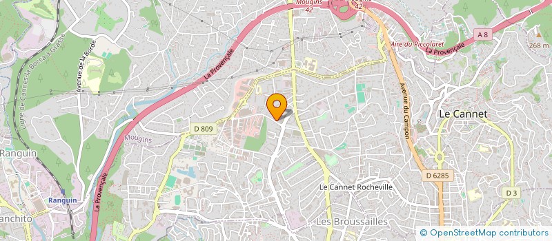 localisation de l'entreprise BM CAVANNA à LE CANNET