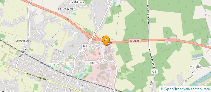 localisation de l'entreprise BM CHECY à CHECY