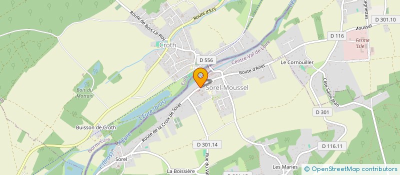 localisation de l'entreprise BM&CIE à SOREL-MOUSSEL