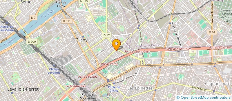localisation de l'entreprise BM CLICHY à CLICHY