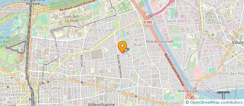 localisation de l'entreprise BM CLIMATISATION à VILLEURBANNE