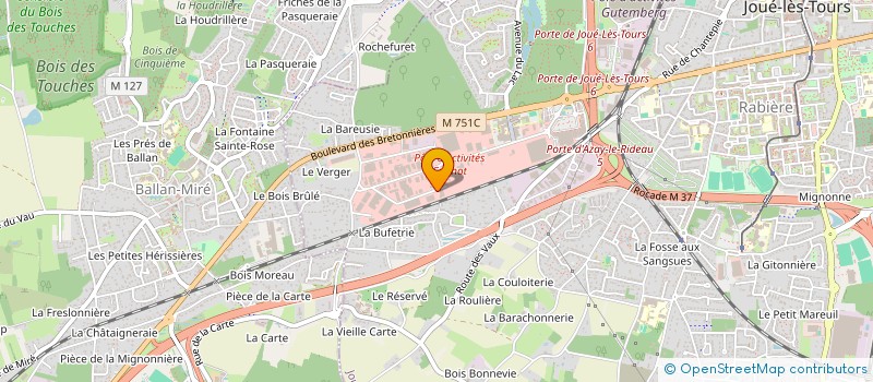 localisation de l'entreprise BM COLUMBARIUM  JOUE-LES-TOURS