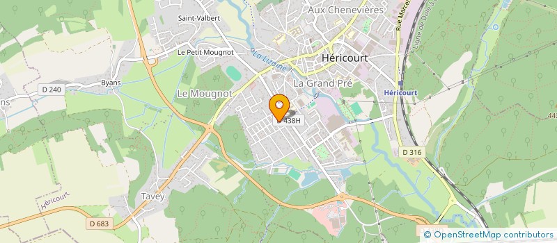 localisation de l'entreprise BM CONCEPT à HERICOURT