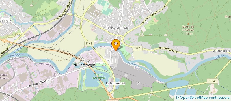 localisation de l'entreprise BM CONFORT  CHOISY-AU-BAC