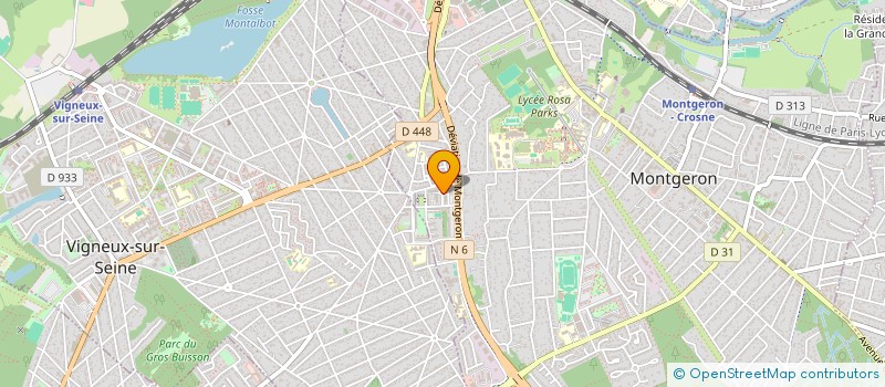 localisation de l'entreprise BM CONSEIL  MONTGERON