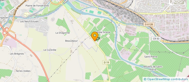 localisation de l'entreprise BM CONSTRUCTION  BEZIERS