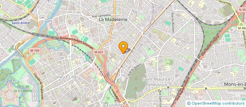 localisation de l'entreprise BM COURSE à LA MADELEINE