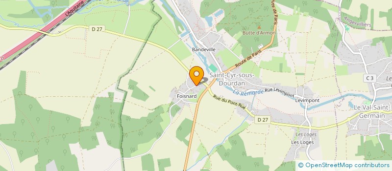 localisation de l'entreprise BM COURTAGE à SAINT-CYR-SOUS-DOURDAN