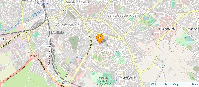 localisation de l'entreprise BM COURTAGE AUTO MOTO  PERPIGNAN