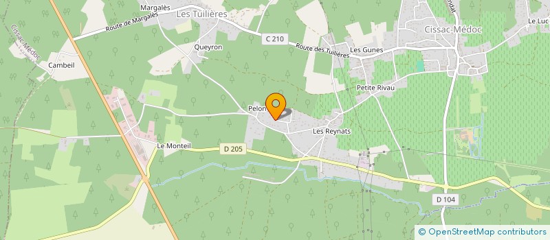 localisation de l'entreprise BM COUVERTURE ZINGUERIE  CISSAC-MEDOC