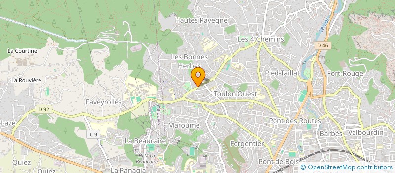 localisation de l'entreprise BM DECO  TOULON