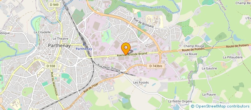 localisation de l'entreprise BM DEMENAGEMENTS  PARTHENAY