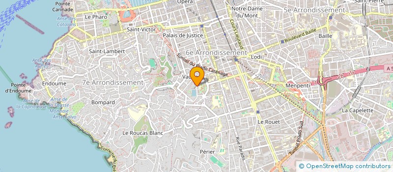 localisation de l'entreprise BM DEVELOPPEMENT  MARSEILLE 6EME