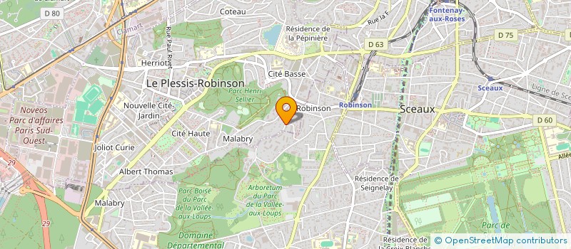 localisation de l'entreprise BM DISTRI  LE PLESSIS-ROBINSON