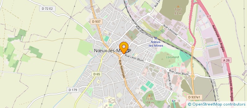 localisation de l'entreprise BM ELEC  NUX-LES-MINES