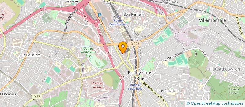 localisation de l'entreprise BM ELEC CONCEPT à ROSNY-SOUS-BOIS