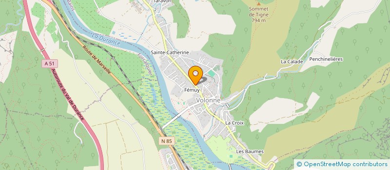 localisation de l'entreprise BM ELECTRICITE à VOLONNE