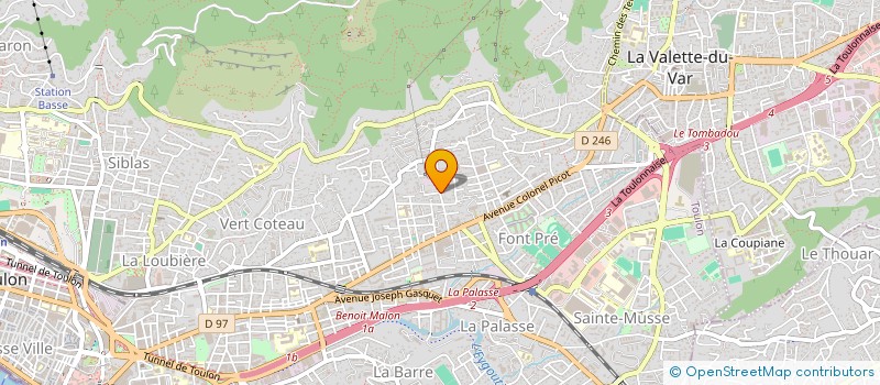 localisation de l'entreprise BM EQUITATION  TOULON