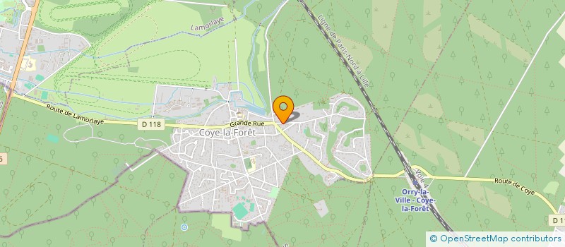 localisation de l'entreprise BM EXECUTIVE  COYE-LA-FORET