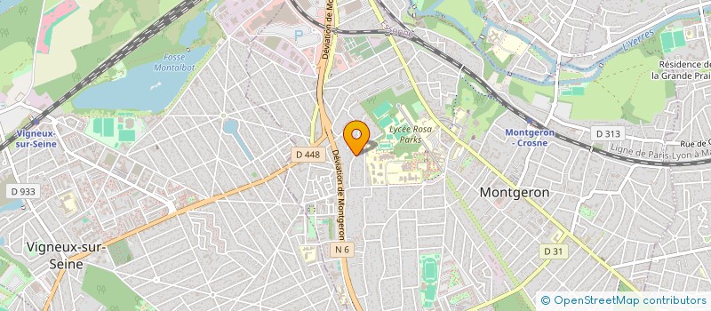 localisation de l'entreprise BM FIBRE à MONTGERON