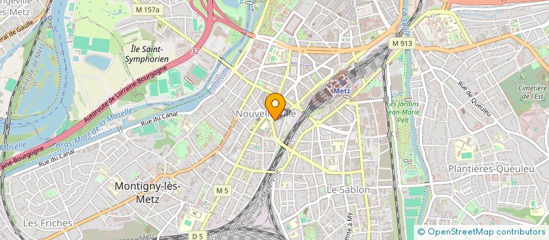 localisation de l'entreprise BM FINANCE  METZ