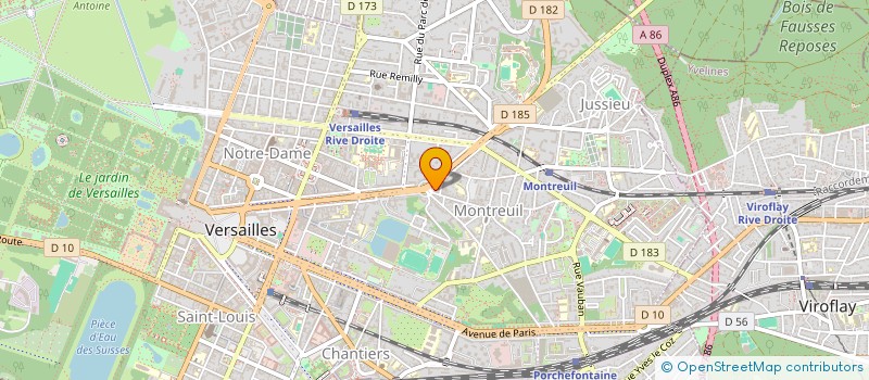 localisation de l'entreprise BM FRANSE BELANGEN à VERSAILLES