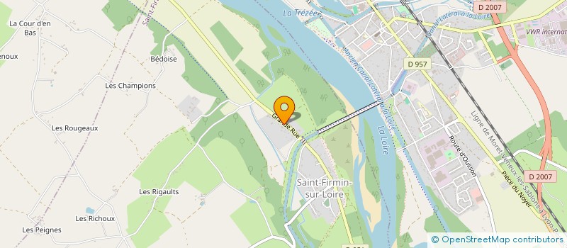 localisation de l'entreprise BM FROID à SAINT-FIRMIN-SUR-LOIRE