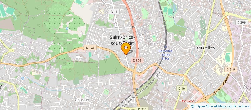 localisation de l'entreprise BM FUTURA à SAINT-BRICE-SOUS-FORET