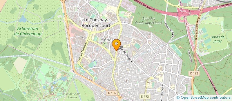localisation de l'entreprise BM GESTION à LE CHESNAY-ROCQUENCOURT