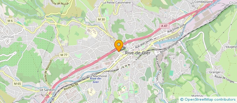 localisation de l'entreprise BM GESTION à RIVE-DE-GIER