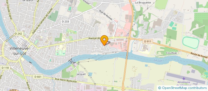 localisation de l'entreprise BM GOUDRONNAGE à VILLENEUVE SUR LOT
