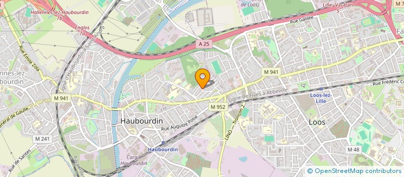 localisation de l'entreprise BM HOLDING  HAUBOURDIN