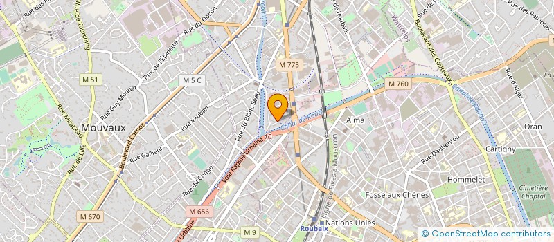 localisation de l'entreprise BM HOLDING INVEST  TOURCOING