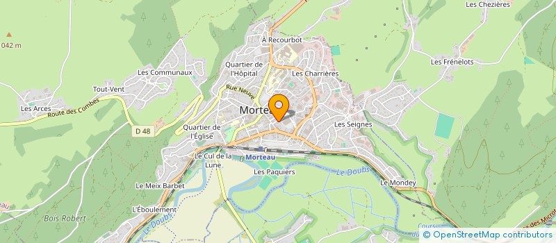 localisation de l'entreprise BM IMMO  MORTEAU