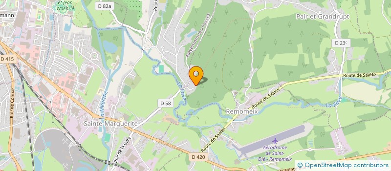 localisation de l'entreprise BM IMMO  PAIR-ET-GRANDRUPT