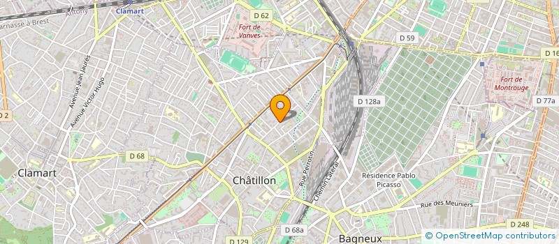 localisation de l'entreprise BM IMMO  CHATILLON