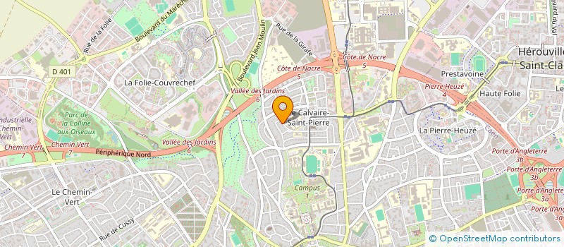 localisation de l'entreprise BM IMMOBILIER à CAEN