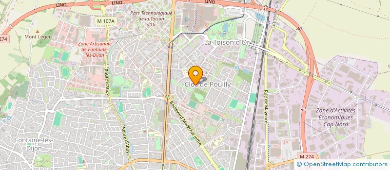 localisation de l'entreprise BM IMMOBILIER  DIJON