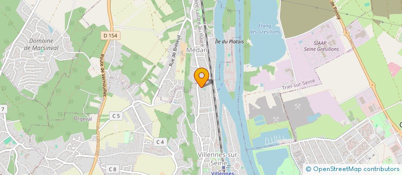 localisation de l'entreprise BM INVEST  VILLENNES-SUR-SEINE