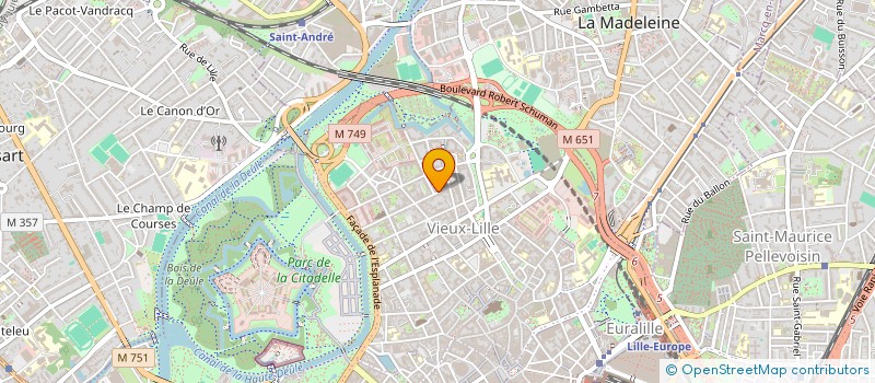 localisation de l'entreprise BM INVEST à LILLE