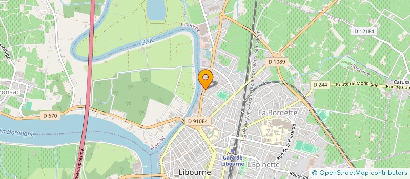 localisation de l'entreprise BM INVEST à LIBOURNE